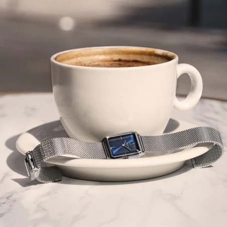 Montre Charlie Paris - MONCEAU Acier & Bleu