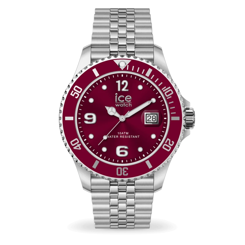 Montre Ice-Watch - ICE steel - Bordeaux Argentée - 41 mm