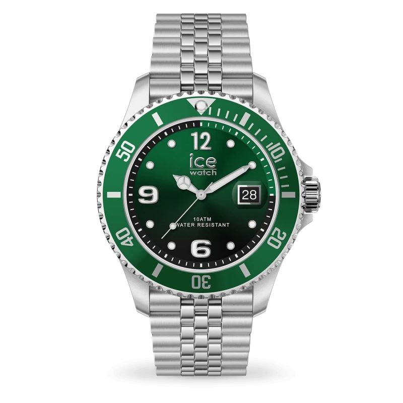 Montre Ice-Watch - ICE steel - Verte Argentée - 41 mm