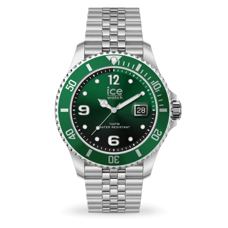 Montre Ice-Watch - ICE steel - Verte Argentée - 41 mm