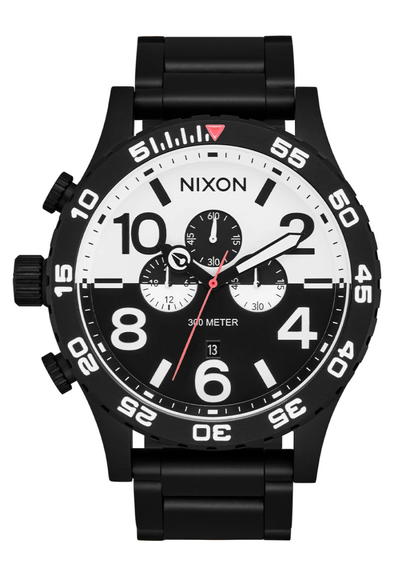Montre Nixon - 51-30 Chrono - Noir / Blanc / Noir