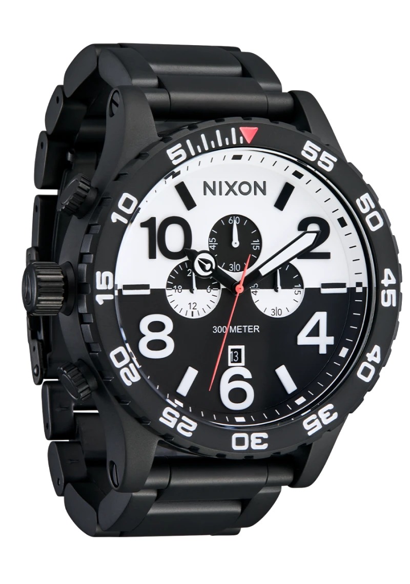 Montre Nixon - 51-30 Chrono - Noir / Blanc / Noir