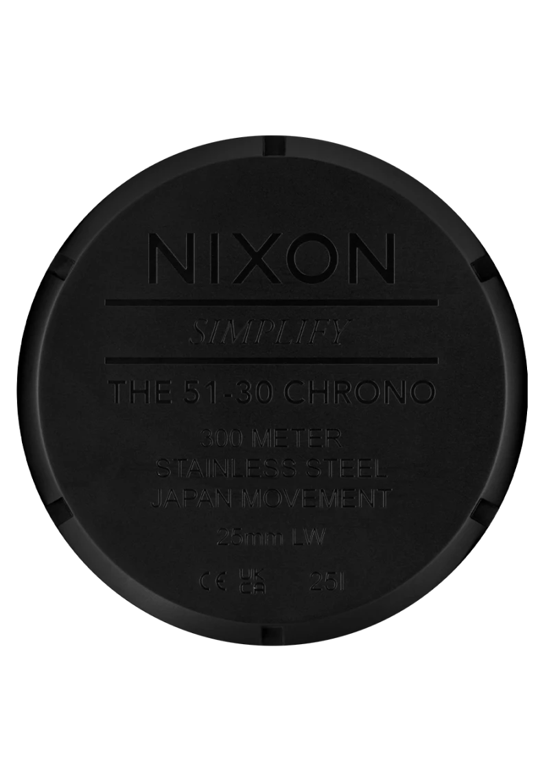 Montre Nixon - 51-30 Chrono - Noir / Blanc / Noir
