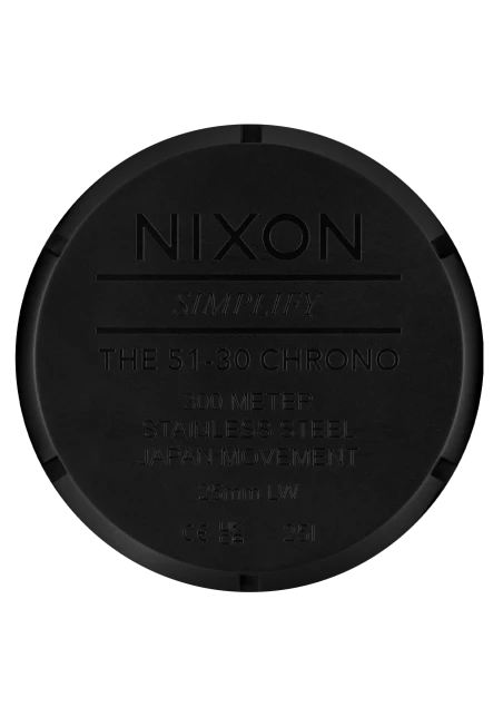 Montre Nixon - 51-30 Chrono - Noir / Blanc / Noir