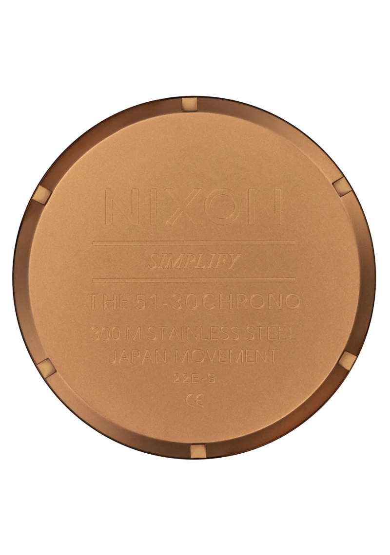 Montre Nixon - 51-30 Chrono - Bronze / Noir