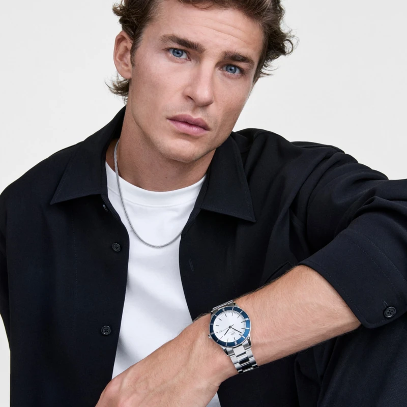Montre Daniel Wellington - Iconic Paradigma Link Blue Bezel Silver - 40mm