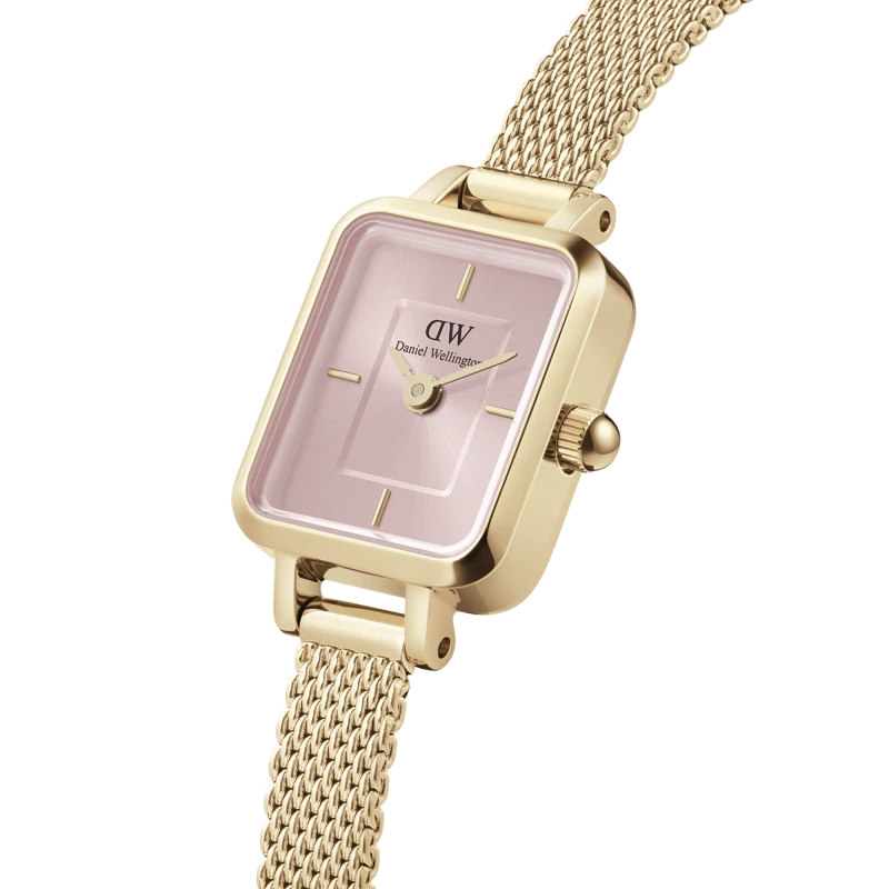 Montre Daniel Wellington - Quadro Mini Evergold Blush - 15.4x18.2mm
