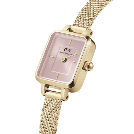 Montre Daniel Wellington - Quadro Mini Evergold Blush - 15.4x18.2mm