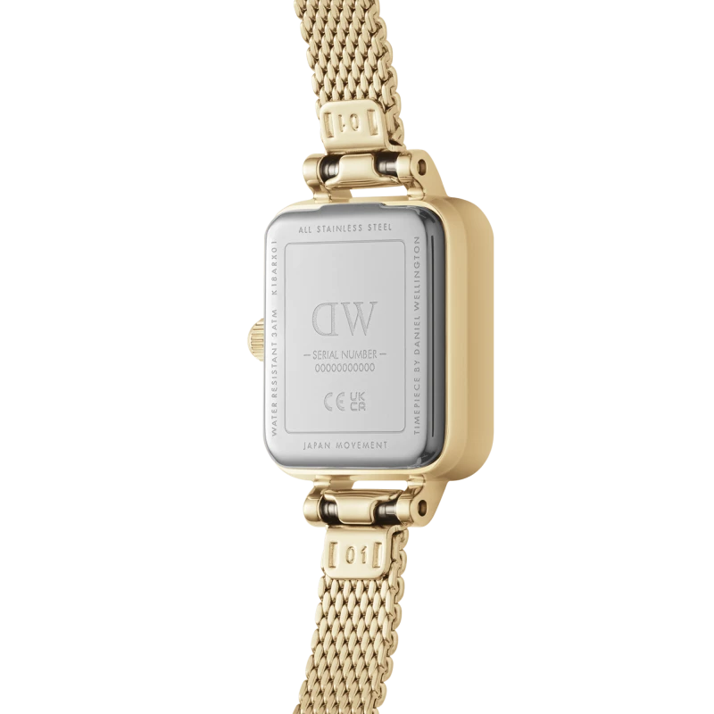 Montre Daniel Wellington - Quadro Mini Evergold Blush - 15.4x18.2mm