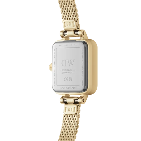 Montre Daniel Wellington - Quadro Mini Evergold Blush - 15.4x18.2mm