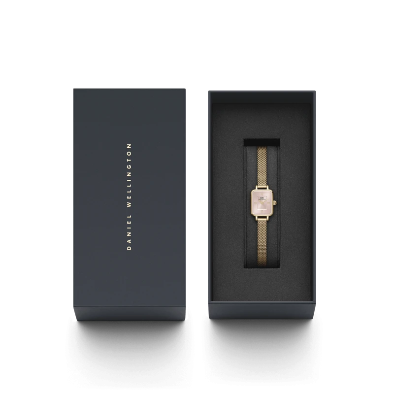 Montre Daniel Wellington - Quadro Mini Evergold Blush - 15.4x18.2mm