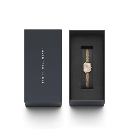 Montre Daniel Wellington - Quadro Mini Evergold Blush - 15.4x18.2mm