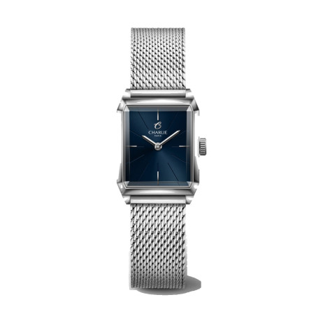 Montre Charlie Paris - MONCEAU Acier & Bleu