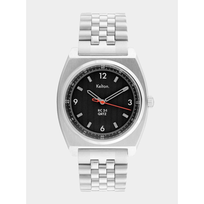Montre Kelton - RC24 Asphalte Quartz Noire - Bracelet Jubilee