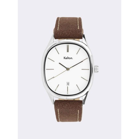 Montre Kelton - Grande Colorama Blanche
