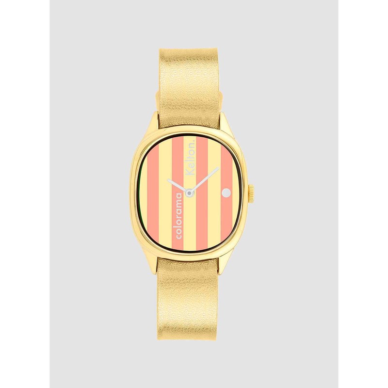 Montre Kelton - Colorama Rayée Pêche