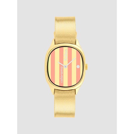 Montre Kelton - Colorama Rayée Pêche