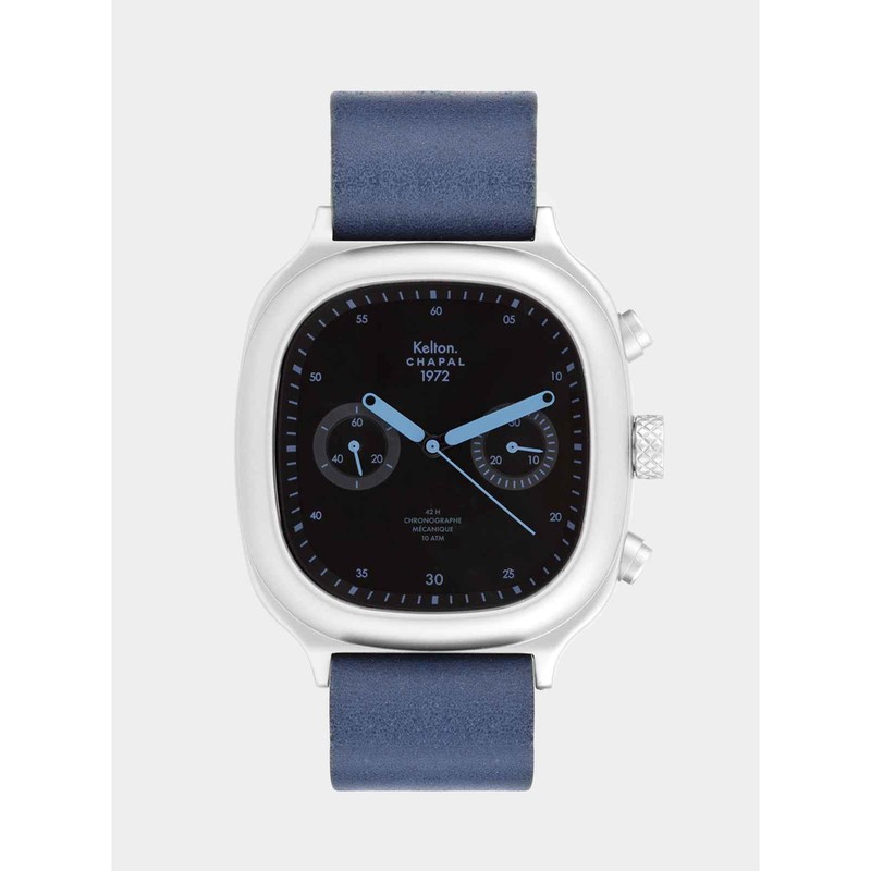 Montre Chronographe 1972 Skyblue Kelton x Chapal - Ecru