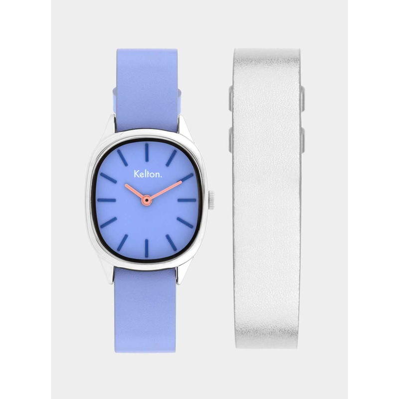 COFFRET - Montre Kelton - Colorama Mauve + Bracelet cuir offert