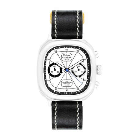 Montre Chronographe 1972 Skywhite Kelton x Chapal - Jaune