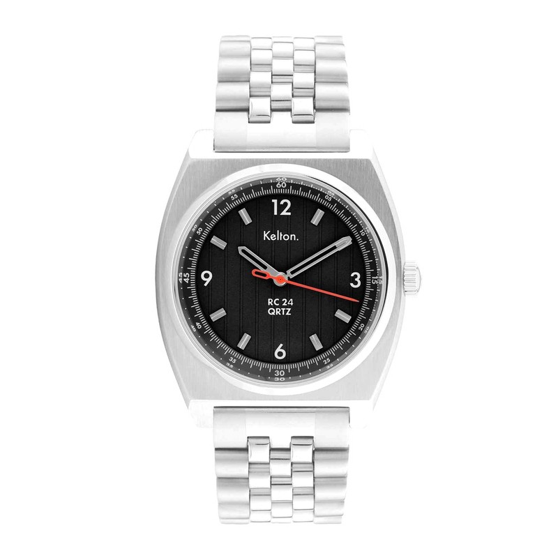 Montre Kelton - RC24 Asphalte Quartz Noire - Bracelet Jubilee