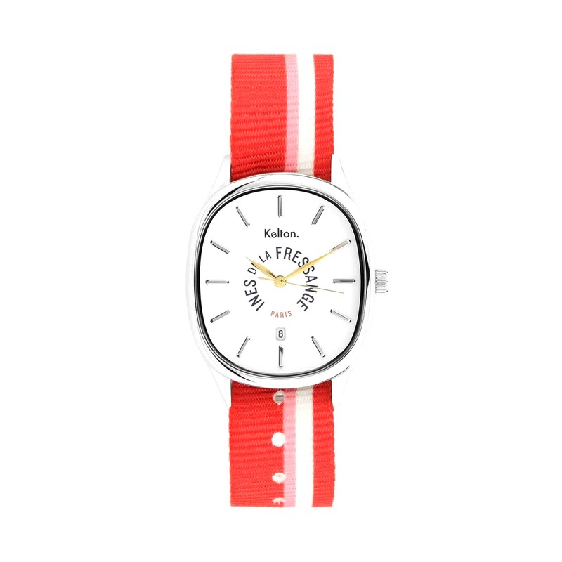 Montre Grande Colorama Rouge-Rose Kelton x Ines de la Fressange Paris