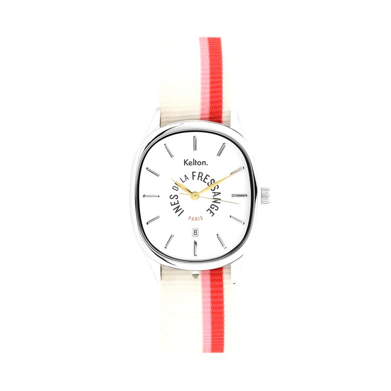 Montre Grande Colorama Rose-Rouge Kelton x Ines de la Fressange Paris