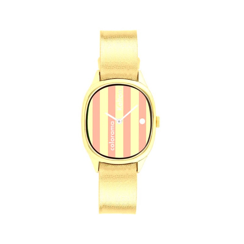 Montre Kelton - Colorama Rayée Pêche
