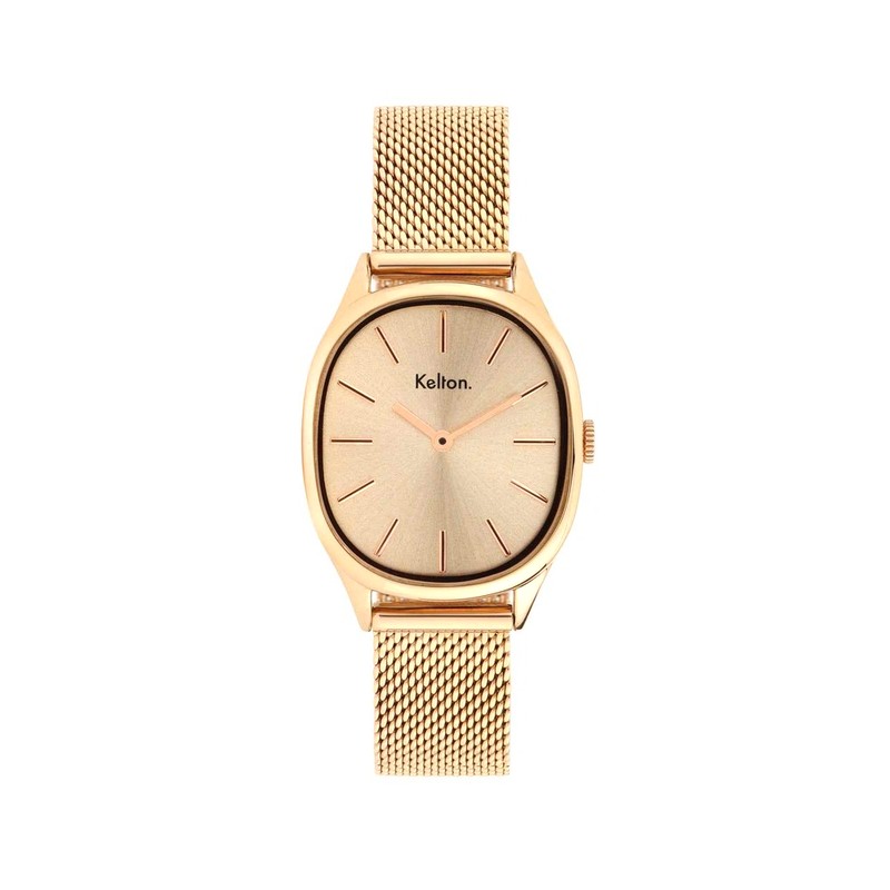 Montre Kelton - Colorama Mesh Or Rose