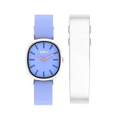 COFFRET - Montre Kelton - Colorama Mauve + Bracelet cuir offert
