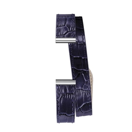 Michel Herbelin - Antarès - Bracelet Double - Bleu Marin Croco