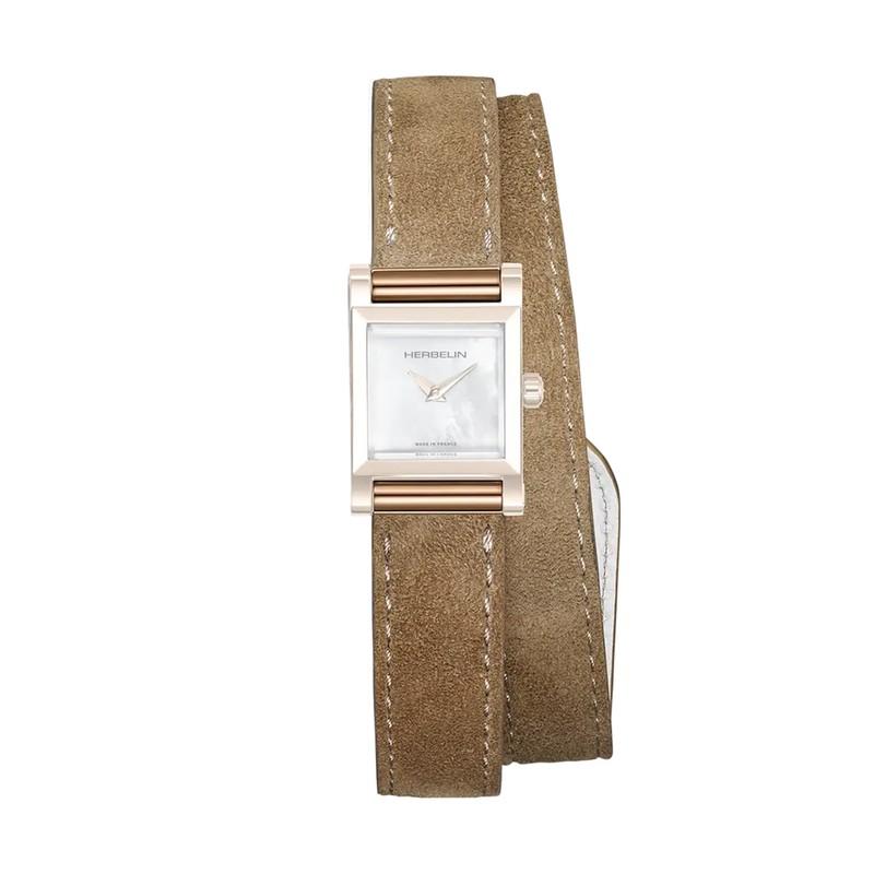Michel Herbelin - Antarès - Bracelet Double - Camel Suédé