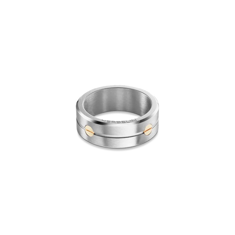Michel Herbelin - Bague Newport - Acier & Or - 58
