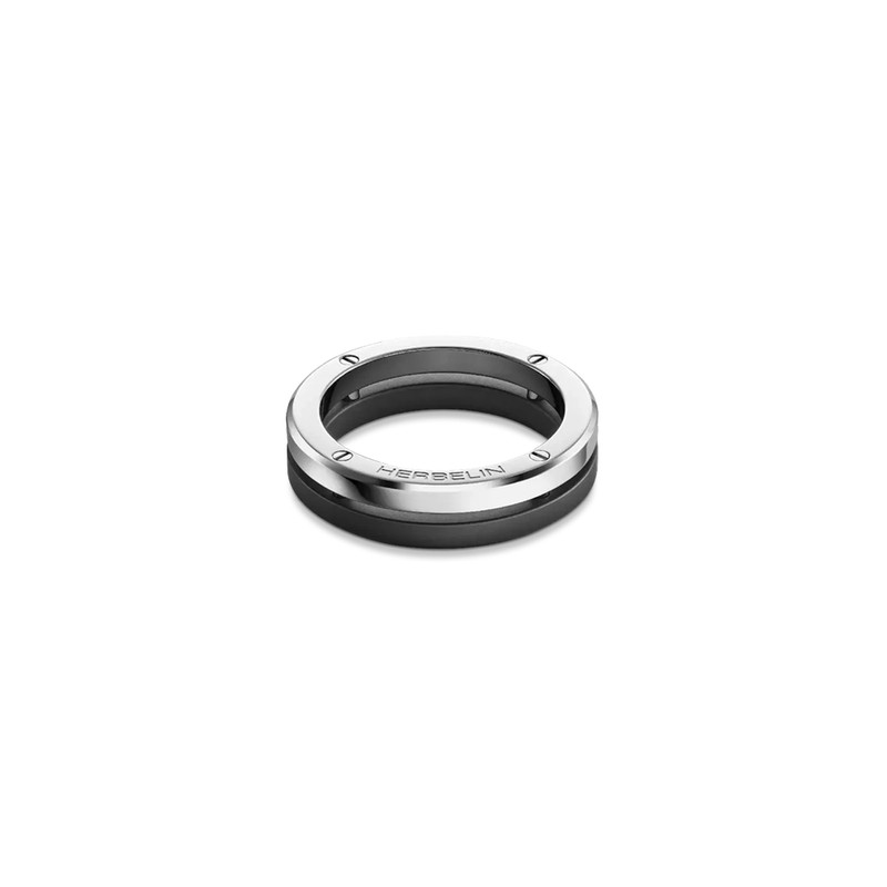 Michel Herbelin - Bague Newport Duo - Acier & Titane - 66