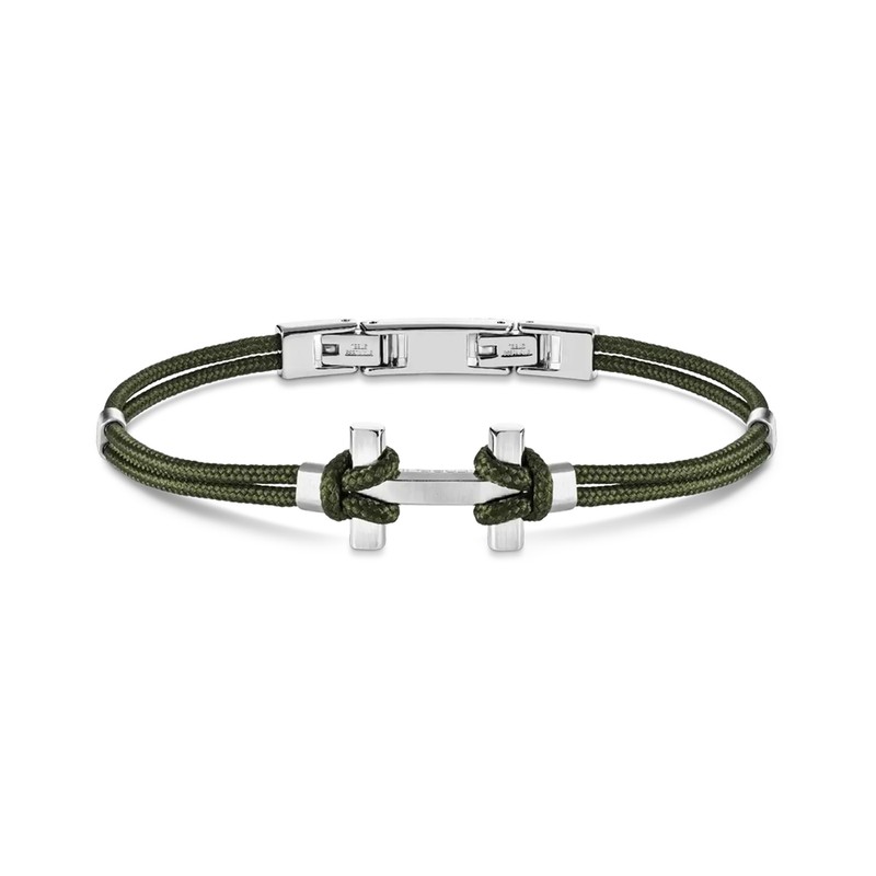 Michel Herbelin - Bracelet Amarrage - Acier - Kaki - Standard (18 ou 20cm)