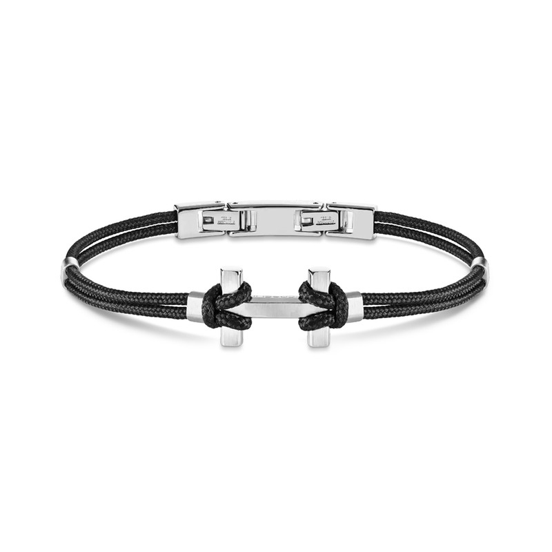 Michel Herbelin - Bracelet Amarrage - Acier - Noir - Standard (18 ou 20cm)