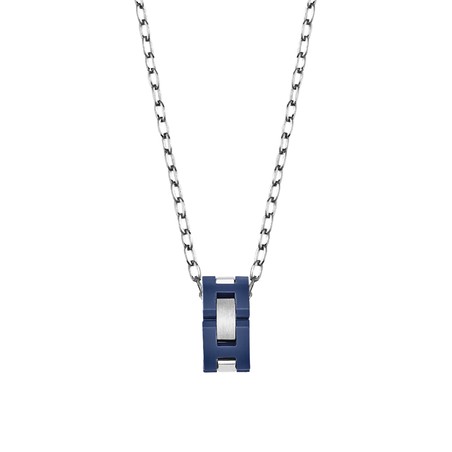 Michel Herbelin - Collier Cap Camarat - Acier & Céramique Bleue