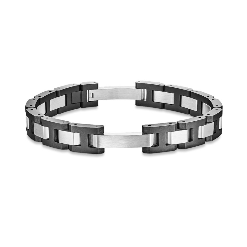 Michel Herbelin - Bracelet Cap Camarat - Acier & Céramique Noire