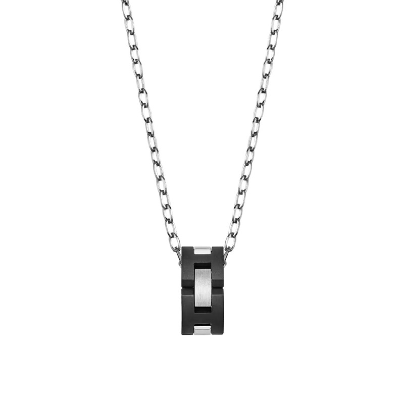 Michel Herbelin - Collier Cap Camarat - Acier & Céramique Noire