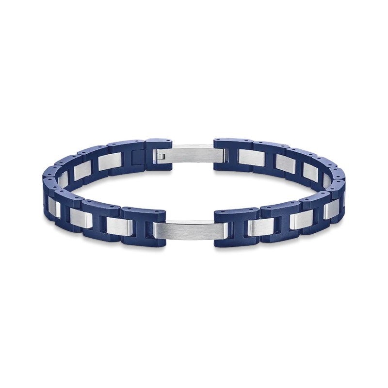 Michel Herbelin - Bracelet Cap Camarat - Acier & Céramique Bleue