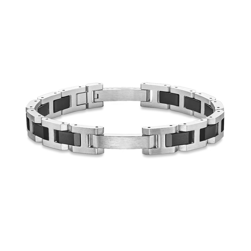 Michel Herbelin - Bracelet Cap Camarat - Acier & Céramique Noire