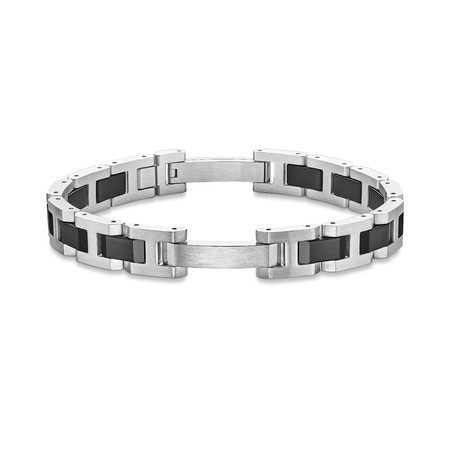 Michel Herbelin - Bracelet Cap Camarat - Acier & Céramique Noire