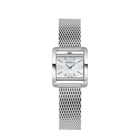 Michel Herbelin - Michel Herbelin V Avenue Quartz Mother-of-Pearl 17137AP19B – Silver Milanese Strap