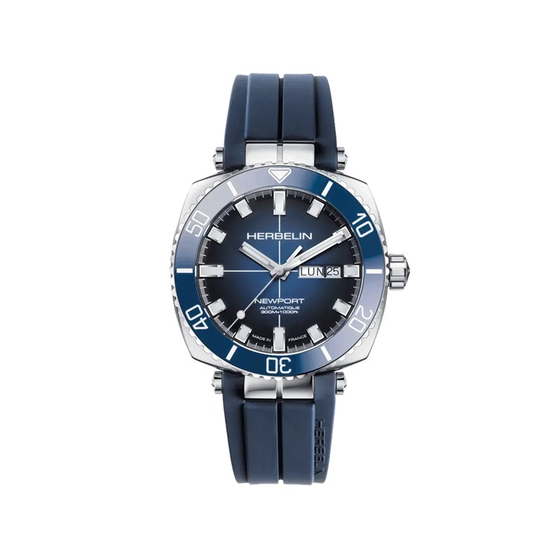 Michel Herbelin Newport – diver – automatique – 1774BL15CB – vue de face