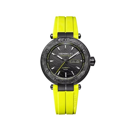 Michel Herbelin Newport – carbon – titanium – yellow – 1788CTN14CY, front view