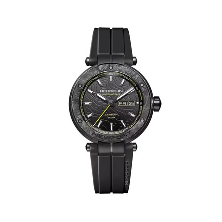 Michel Herbelin Newport – Carbon Titanium – Automatic – Black – 1788CTN14CA – Front View