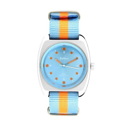 Kelton Watch - RC2 - Blue and Orange NATO Strap