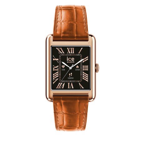 Montre Ice-Watch - Smart Tks 2.0 Rectangulaire 1.41 - Rose-Gold Cognac