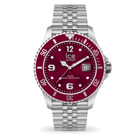 Montre Ice-Watch - ICE steel - Bordeaux Argentée - 41 mm