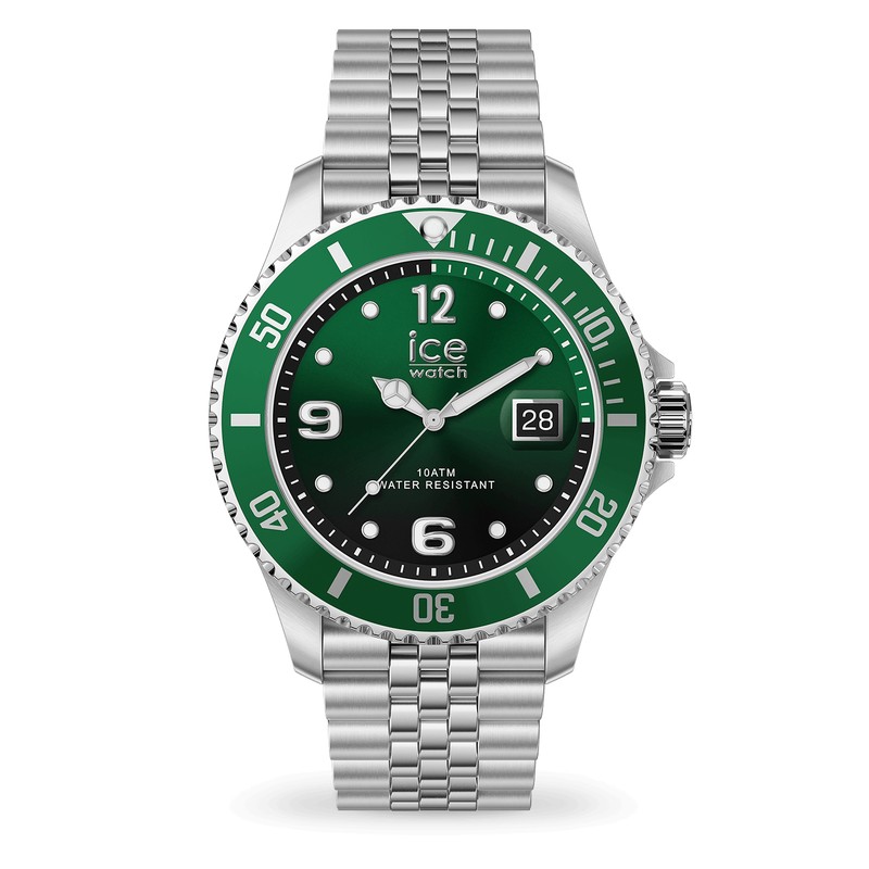Montre Ice-Watch - ICE steel - Verte Argentée - 41 mm